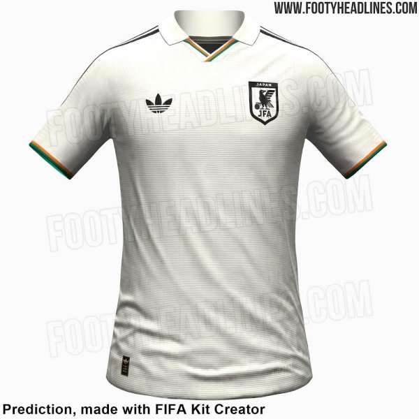 日天金策略 日本队2026年世界杯客场球衣曝光：采用灰白色为底色